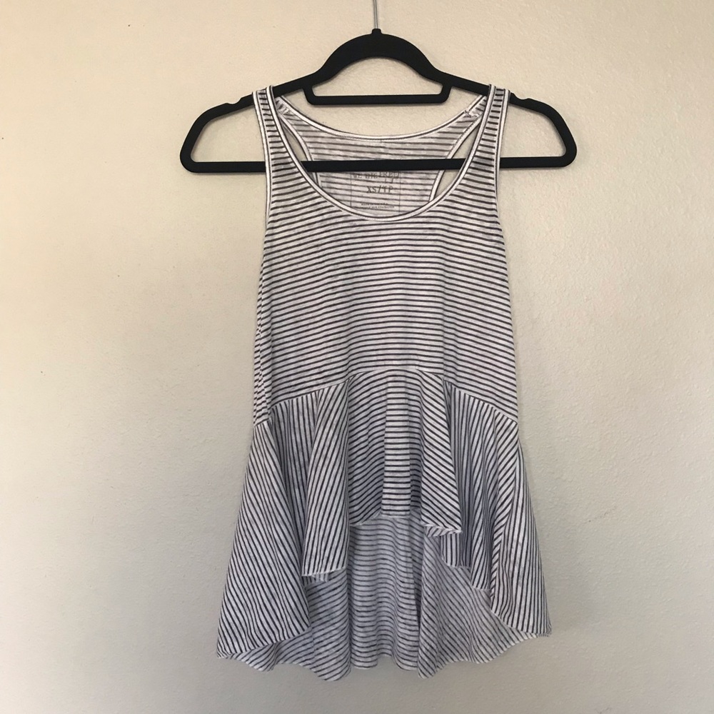 Free People We the Free Striped Irma Peplum Tank